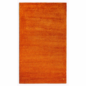 5’ x 7’ Orange Modern Shimmery Area Rug