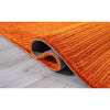 8’ x 10’ Orange Modern Shimmery Area Rug