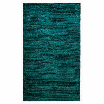 5’ x 7’ Teal Modern Shimmery Area Rug