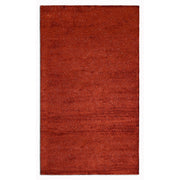 2’ x 8’ Flame Red Modern Shimmery Runner Rug