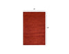 5’ x 7’ Flame Red Modern Shimmery Area Rug