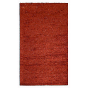 8’ x 10’ Flame Red Modern Shimmery Area Rug