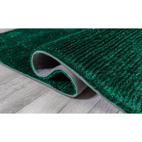 8’ x 10’ Teal Modern Shimmery Area Rug