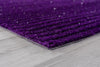 8’ x 10’ Eggplant Purple Modern Shimmery Area Rug