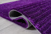 8’ x 10’ Eggplant Purple Modern Shimmery Area Rug