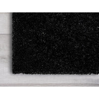 5’ x 7’ Black Textured Modern Area Rug