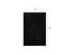 8’ x 10’ Black Textured Modern Area Rug