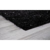 8’ x 10’ Black Textured Modern Area Rug