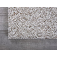 5’ x 7’ White and Silver Sparkly Area Rug