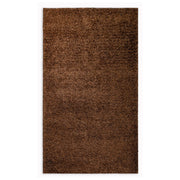 5’ x 7’ Dark Brown and Gold Sparkly Area Rug
