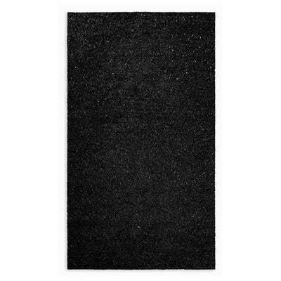 8’ x 10’ Black and Silver Sparkly Area Rug