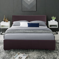 Brown Platform King Bed