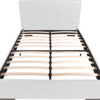 White Platform Queen Bed