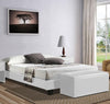 White Platform King Bed