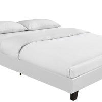 White Platform King Bed