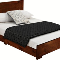 Walnut Wood Twin Platform Bed