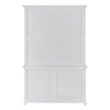 Classic White Buffet Hutch Unit with 2 Adjustable Shelves