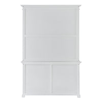 Classic White Buffet Hutch Unit with 2 Adjustable Shelves