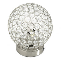 Glam Globe Beaded Crystal USB Desk Lamp