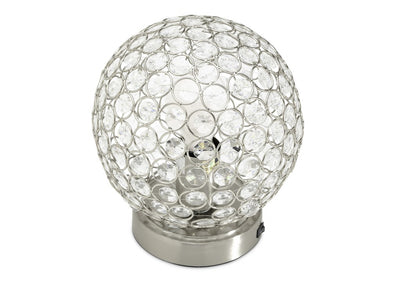 Glam Globe Beaded Crystal USB Desk Lamp