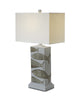 Set of 2 Gray and Gold Sea Fish Table Lamps