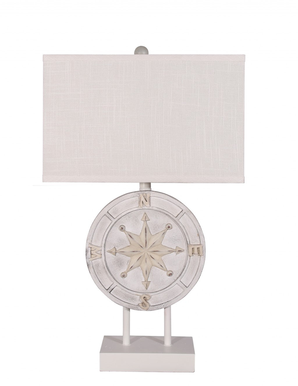 Set off 2 Beige Nautical Compass Table Lamps