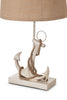 Set of 2 Tan and White Anchor Table Lamps