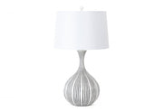 Set of 2 White and Gray Modern Table Lamps