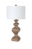 Set of 2 Soft Brown Curvy Table Lamps