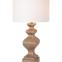 Set of 2 Soft Brown Curvy Table Lamps