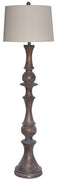 Brown Wash Plantation Floor Lamp