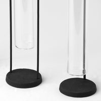 Set of Three Test Tube Stand Vases