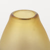 11" Brown and Beige Smoky Sand Dunes Glass Vase