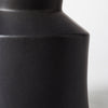 9" Matte Black Contempo Deco Ceramic Vase