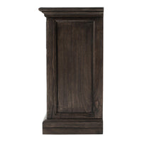 Black Wash Three Drawer Nightstand