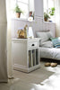 Classic White Nightstand With Dividers