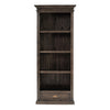 Black Wash Bookcase With One Drawer