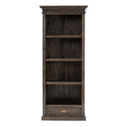 Black Wash Bookcase With One Drawer