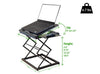 Black Compact Folding Laptop Desk or Laptop Stand with Mousepad