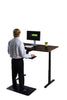 Black on Black Bamboo Dual Motor Electric Office Adjustable Computer Desk