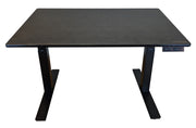 Black on Black 45" Bamboo Dual Motor Electric Office Adjustable Computer Desk