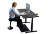 Black on Black 45" Bamboo Dual Motor Electric Office Adjustable Computer Desk