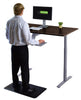 Gray and Black 45" Bamboo Dual Motor Electric Office Adjustable Computer Desk