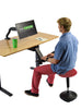 Red Tall Swivel Active Balance Chair