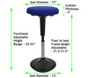 Blue Tall Swivel Active Balance Chair