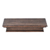 23" Black Wash Floating Wall Shelf