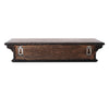 23" Black Wash Floating Wall Shelf