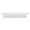 23" Classic White Floating Wall Shelf