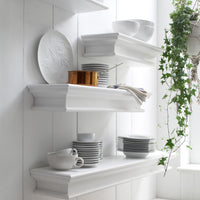 32" Classic White Floating Wall Shelf
