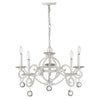 Callie 5-Light Country White Chandelier